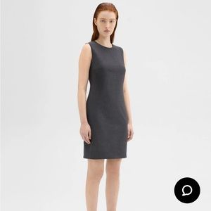 THEORY Sleeveless Fitted Dress in Good Wool SZ 4